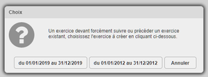 Propositions pour la création d'un nouvel exercice